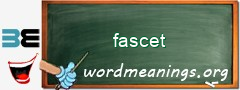 WordMeaning blackboard for fascet